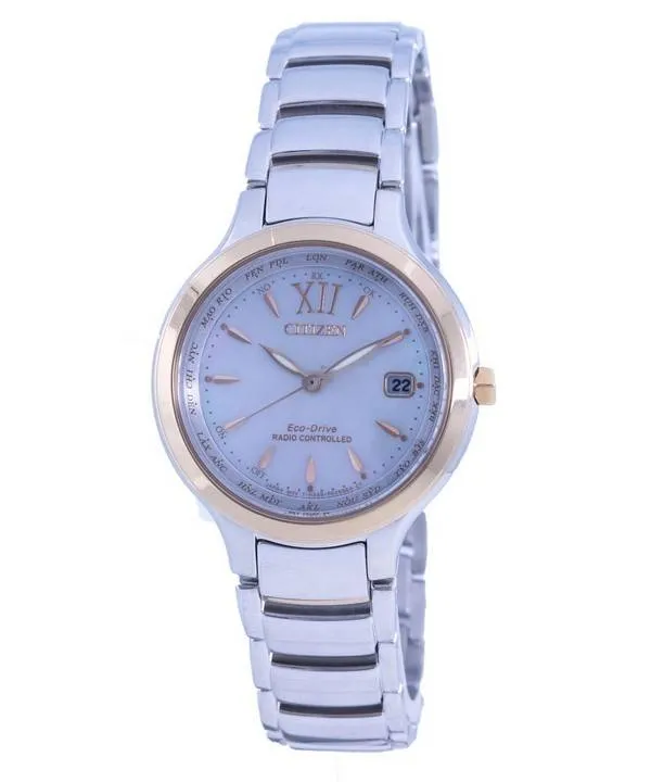 Montre Citizen Eco-Drive EG3210-51A en acier inoxydable avec cadran blanc pour femme