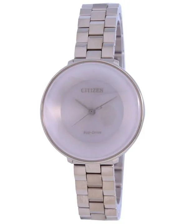 Montre Citizen Eco-Drive EM0603-89X en acier inoxydable ton or rose pour femme