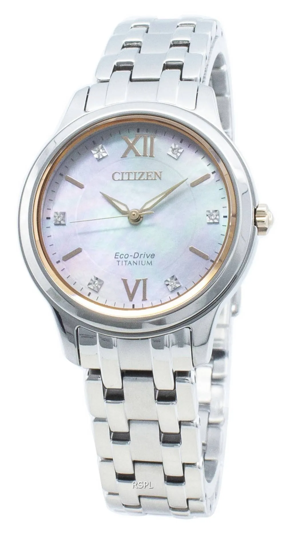 Montre Citizen Eco-Drive EM0726-89Y avec accents de diamant pour femme