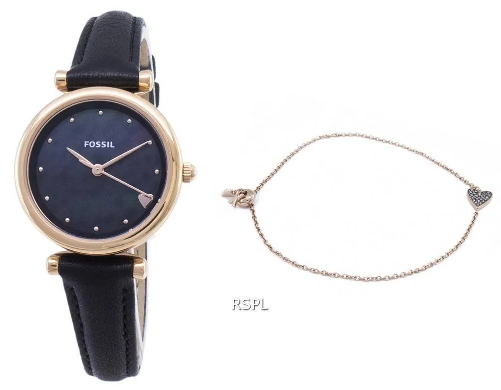 Fossil Carlie mini ES4506SET quartz analogique montre femme