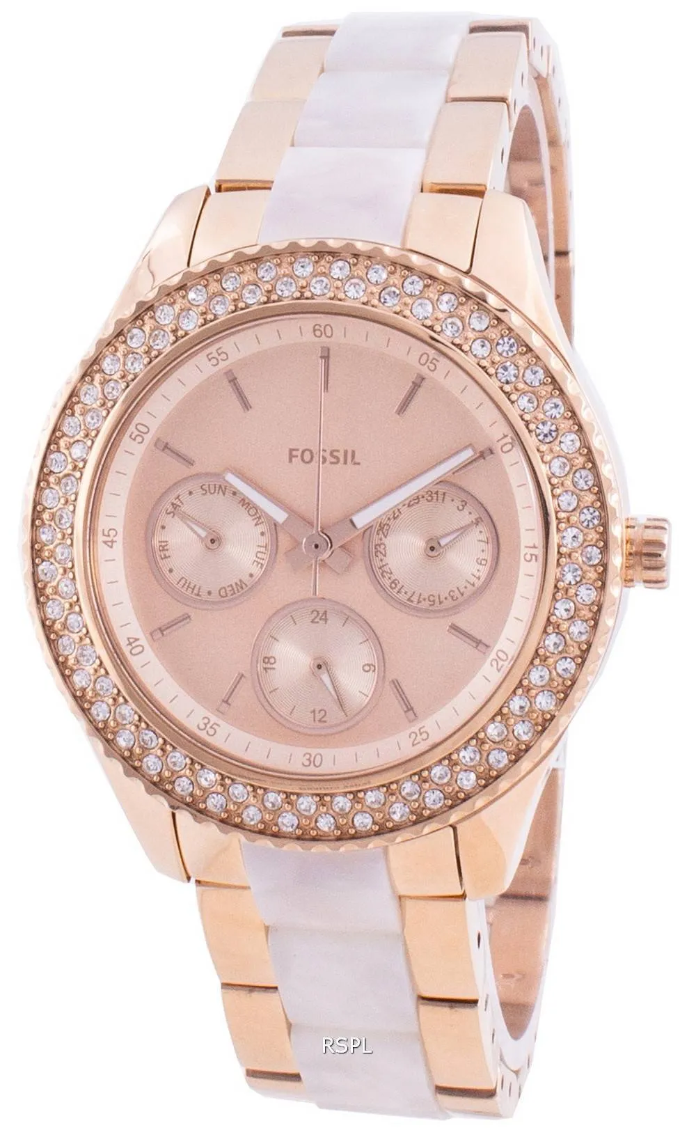 Montre pour femme Fossil Stella ES4755 Quartz Diamond Accents