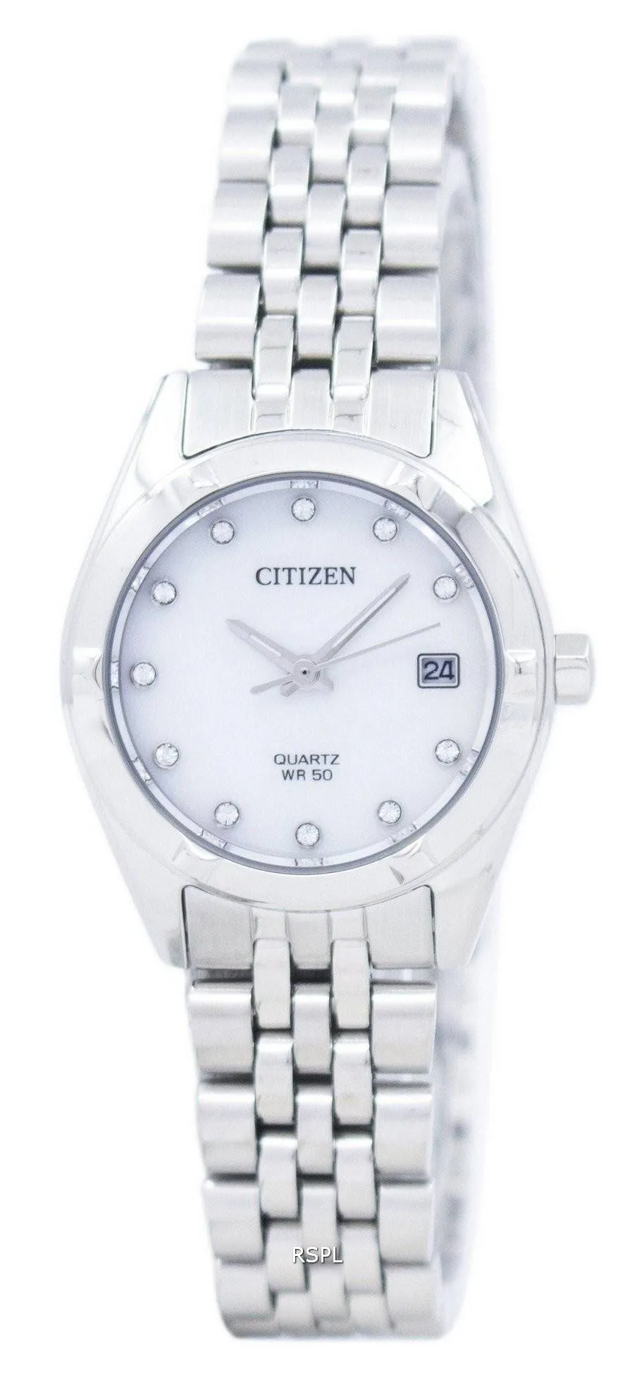 Montre Citizen analogique Quartz diamant Accent EU6050 - 59d féminin