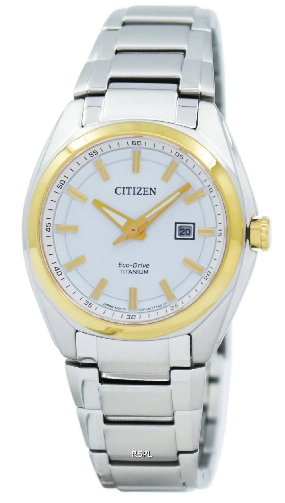 Montre Citizen Eco-Drive titane EW2214-52 a féminin