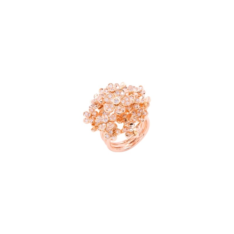 Achat Bague Cesare Pompanon Primavera en or rose et diamants blancs