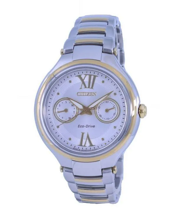 Montre Citizen Eco-Drive FD4005-57A en acier inoxydable avec cadran argenté pour femme