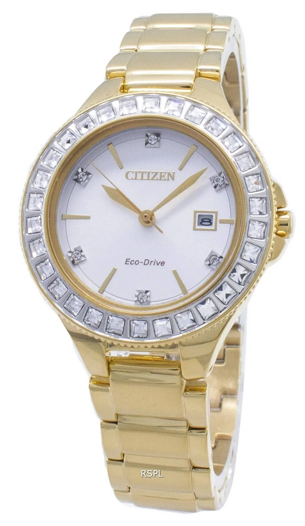 Montre Citizen Silhouette Eco-Drive FE1192-58A pour femmes en cristal Swarovski