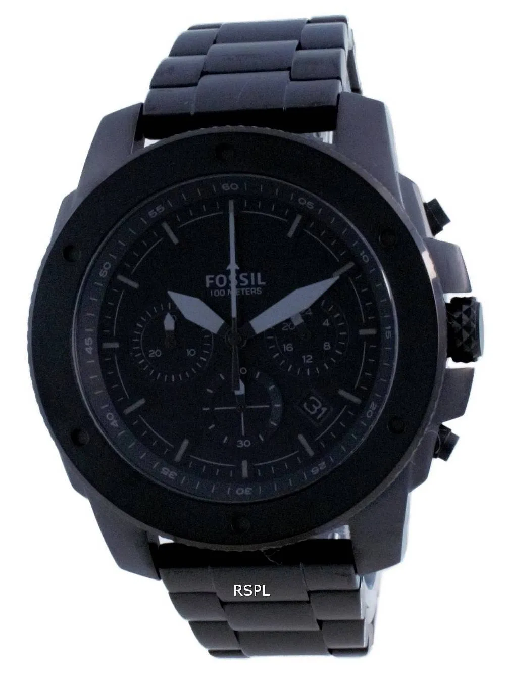 Montre Homme Fossil Mega Machine Chronographe Quartz FS5717 100M