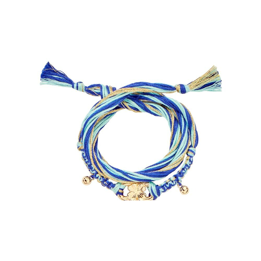 Achat Bracelet Aurélie Bidermann Honolulu en métal doré et coton