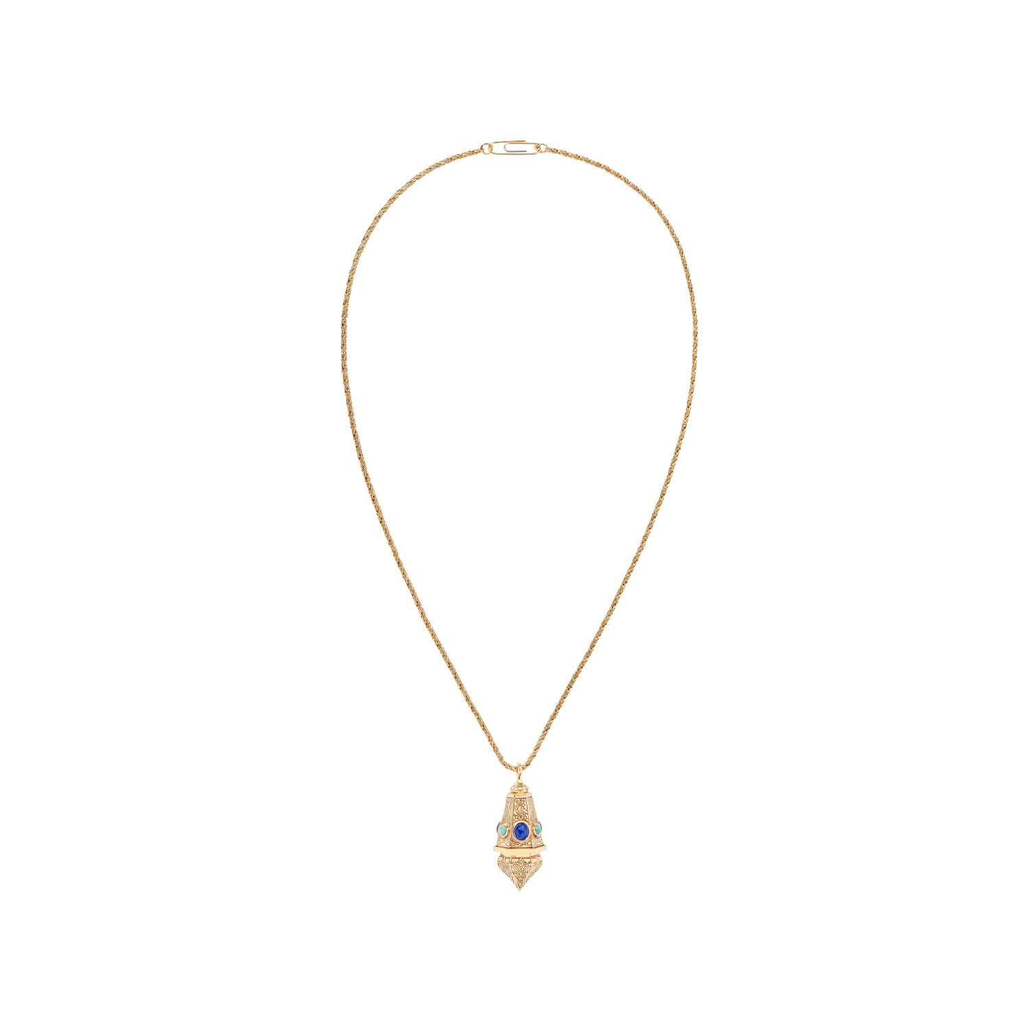 Achat Collier Aurélie Bidermann Deïra en métal doré et résine