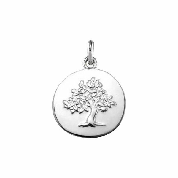 Achat Médaille Arthus Bertrand Galet Arbre de vie 18 mm or blanc poli