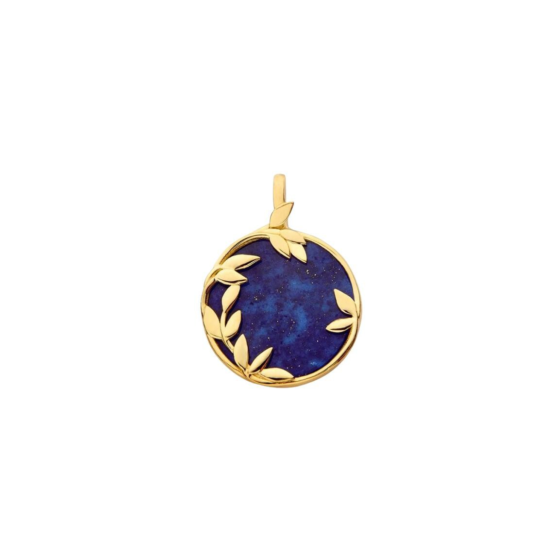 Achat Médaille Arthus Bertrand Flora en or jaune poli et lapis lazuli