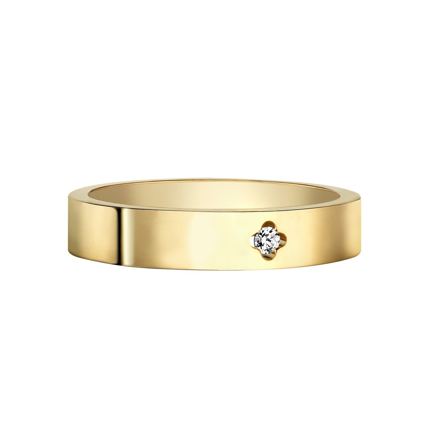 Achat Solitaire Arthus Bertrand Royale PM diamant H-SI2 0.025 ct or jaune T 54