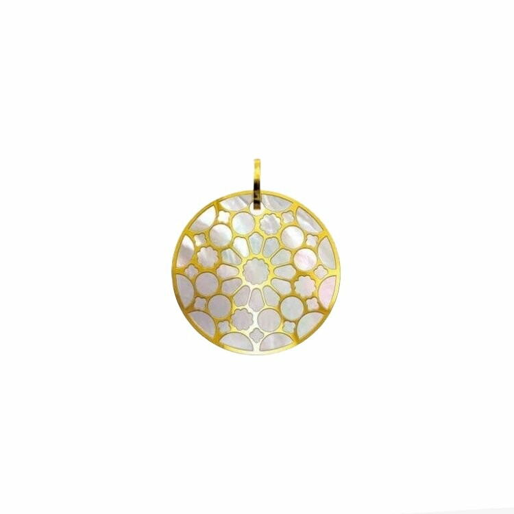 Achat Pendentif Arthus Bertrand Chartres Marqueterie Or jaune & Nacre