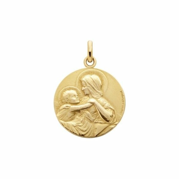 Achat Médaille Arthus Bertrand Vierge à l'enfant Divine Tendresse 18 mm or jaune poli