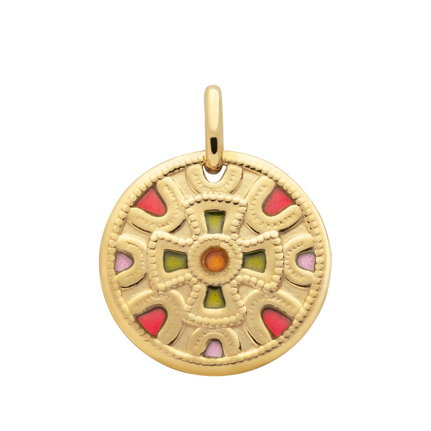 Achat Médaille Arthus Bertrand Mérovée 18 mm croix verte or jaune