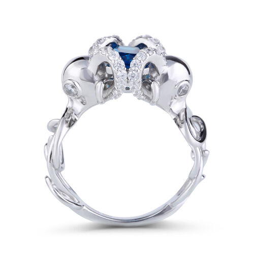 Jeulia Bague Creusé Entrelacé en Argent Sterling Coupe Radiant