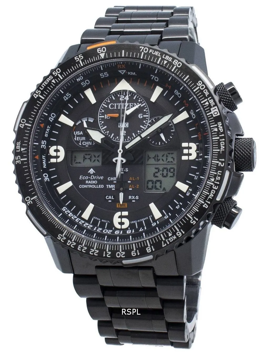 Citizen Promaster JY8085-81E Montre pour homme, contrôlée par radio, analogique analogique numérique 200M