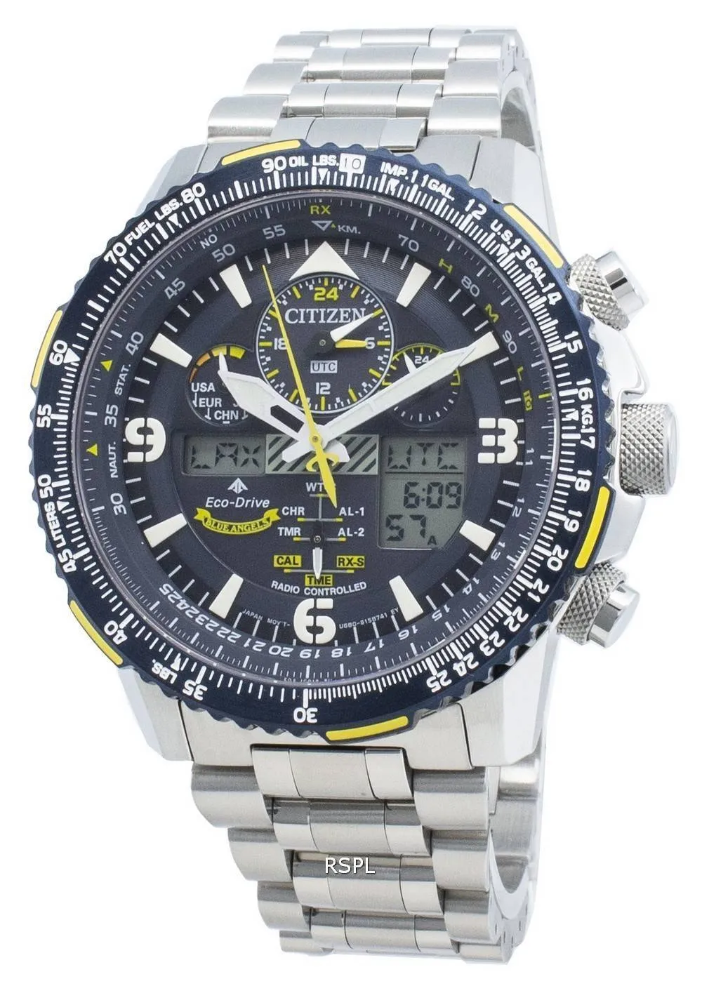 Montre pour hommes Citizen Promaster JY8088-83L, radiocommandée, Eco-Drive 200M