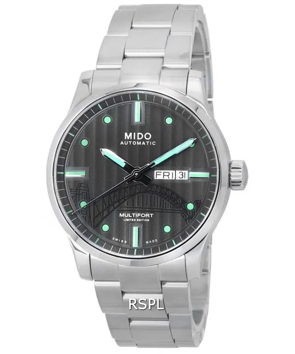 Mido Multifort IBA Édition Limitée Cadran Anthracite Automatique M005.430.11.061.81 M0054301106181 100M Montre Homme