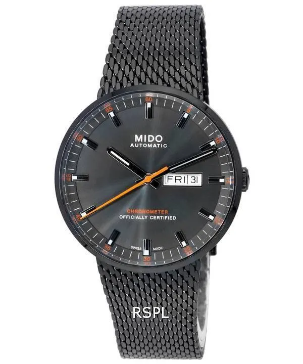 Mido Commander Icone Chronomètre Cadran Anthracite Automatique M031.631.33.061.00 M0316313306100 Montre Homme