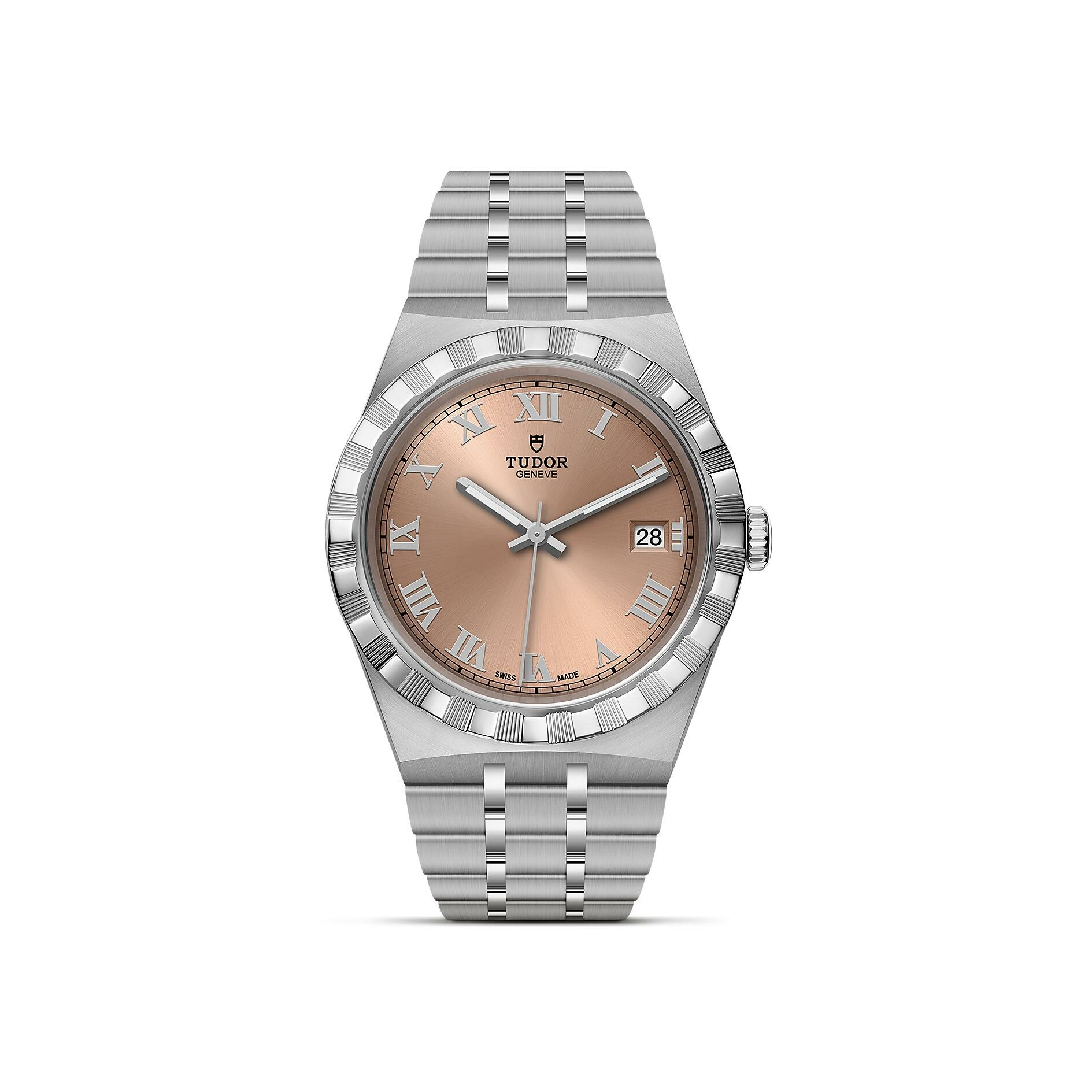 Achat Montre TUDOR Royal boîtier en acier, 38 mm, cadran saumon