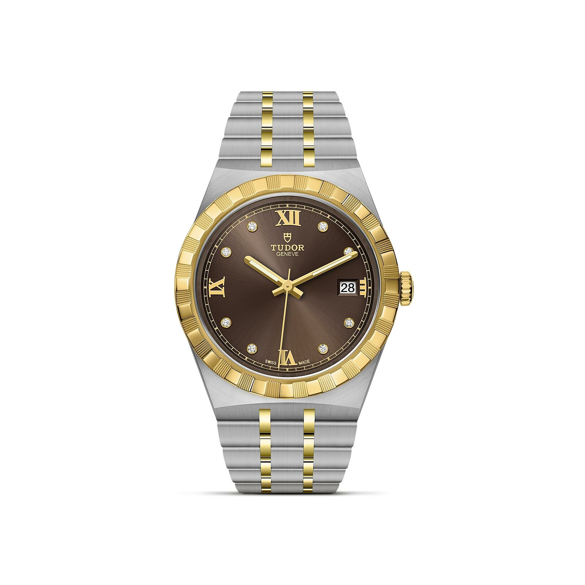 Achat Montre TUDOR Royal boîtier en acier, 38 mm, cadran serti de diamants