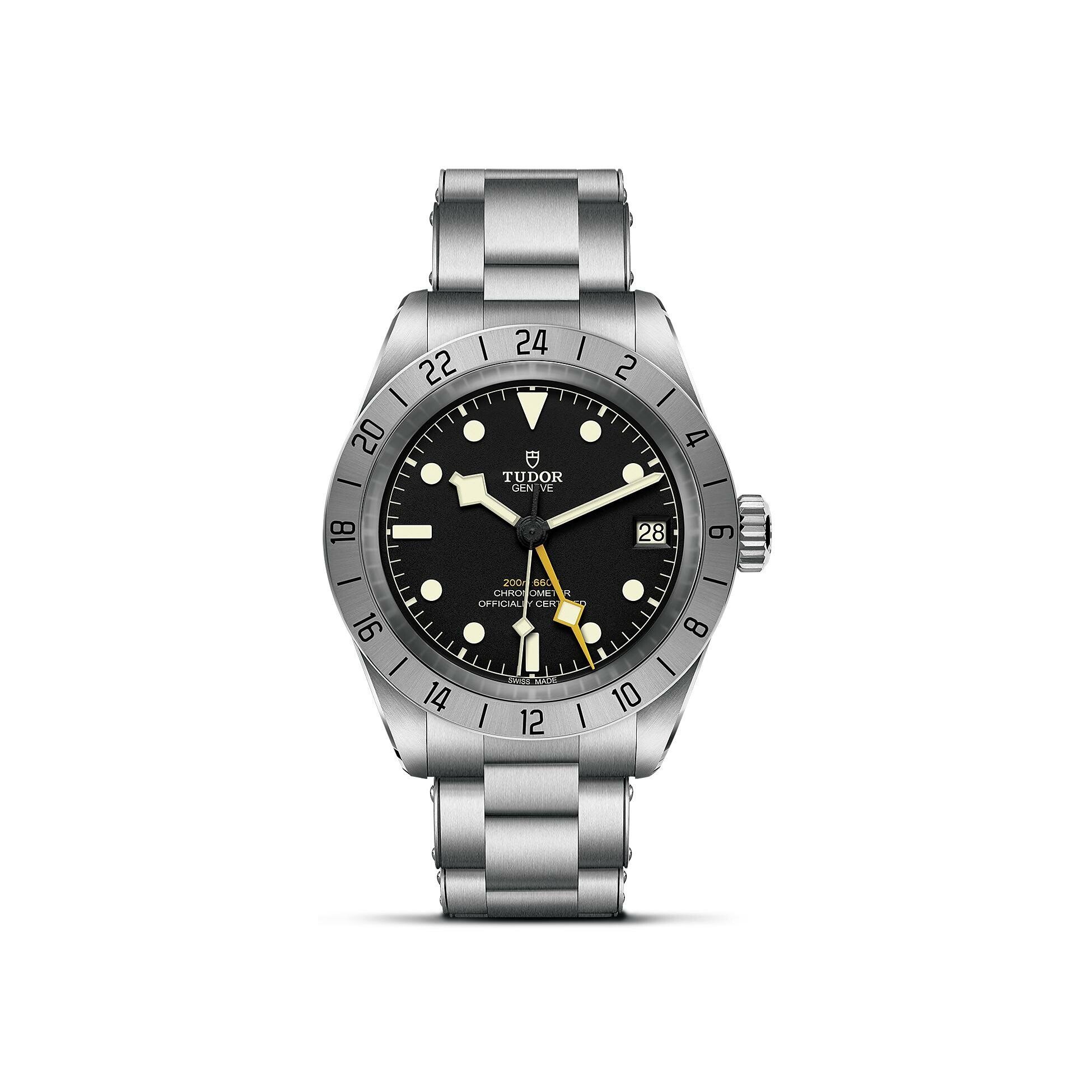 Achat Montre TUDOR Black Bay Pro boîtier en acier 39 mm, bracelet en acier riveté
