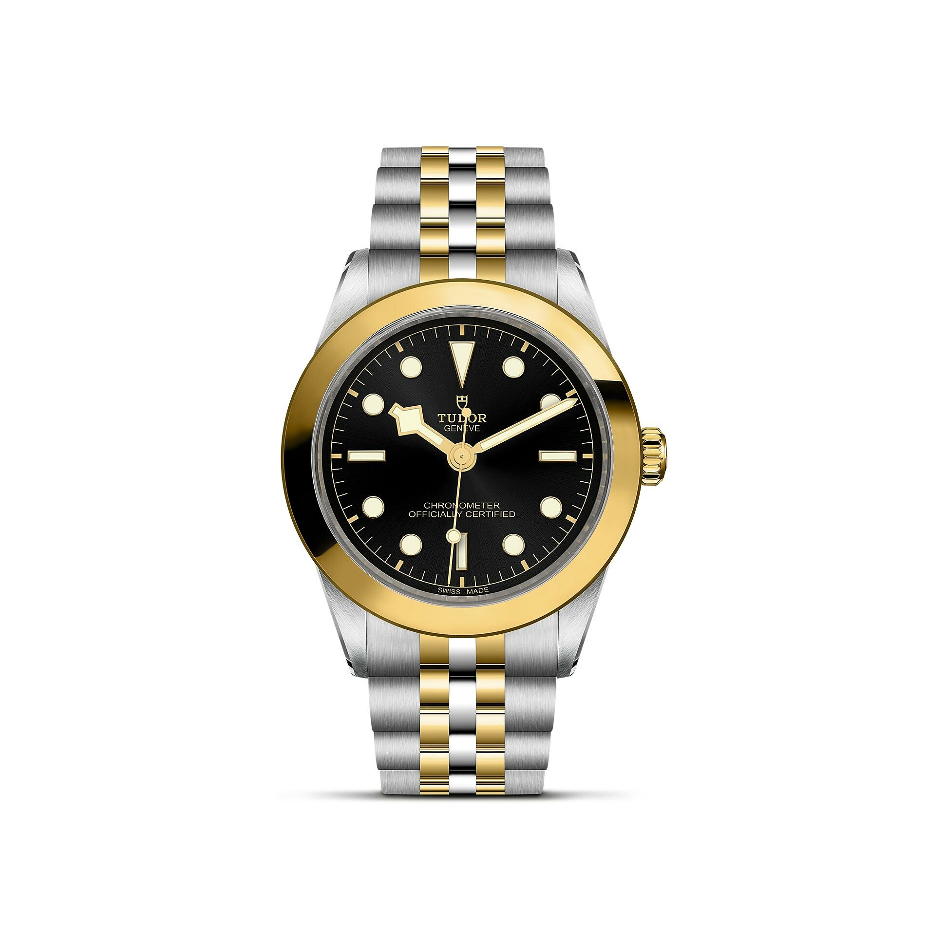 Achat Montre TUDOR Black Bay 39 S&G boîtier en acier 39 mm, bracelet en acier et or jaune