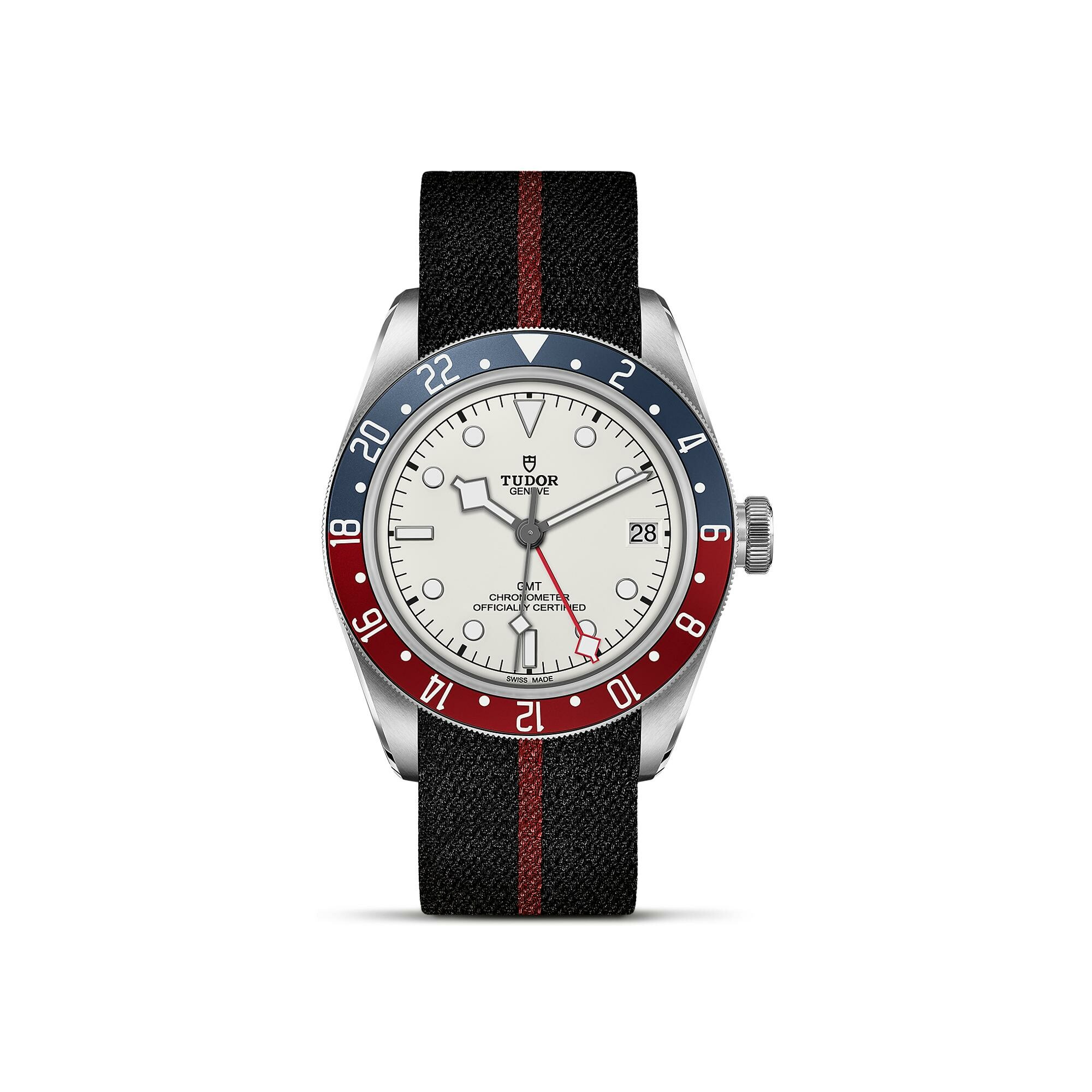 Achat Montre TUDOR Black Bay GMT boîtier en acier, 41 mm, bracelet en tissu