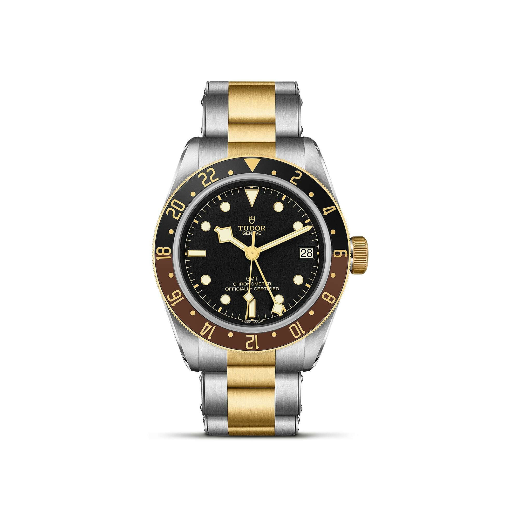 Achat Montre TUDOR Black Bay GMT S&G boîtier en acier 41 mm, bracelet en acier et or jaune