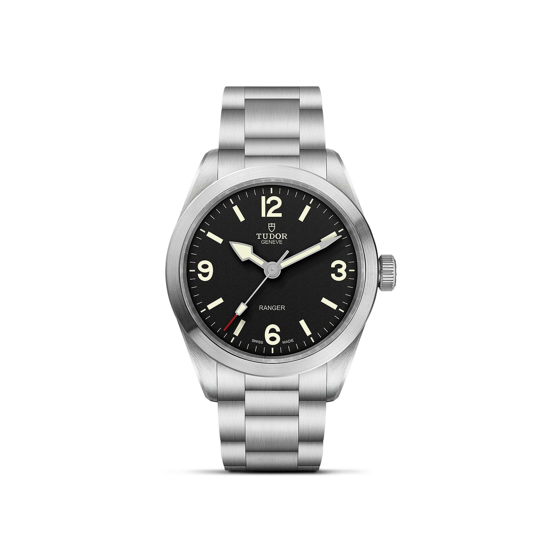 Achat Montre TUDOR Ranger, boîtier en acier 39 mm, cadran noir