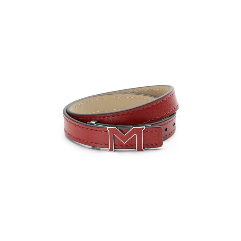 Achat Bracelet Montblanc M Logo rouge en acier