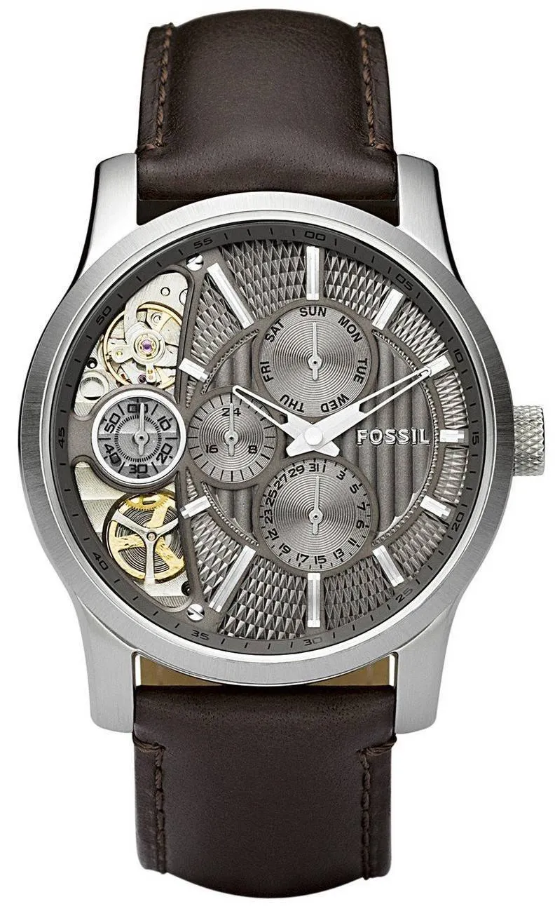 Twist multifonction fossiles Taupe découper montre Quartz ME1098 homme