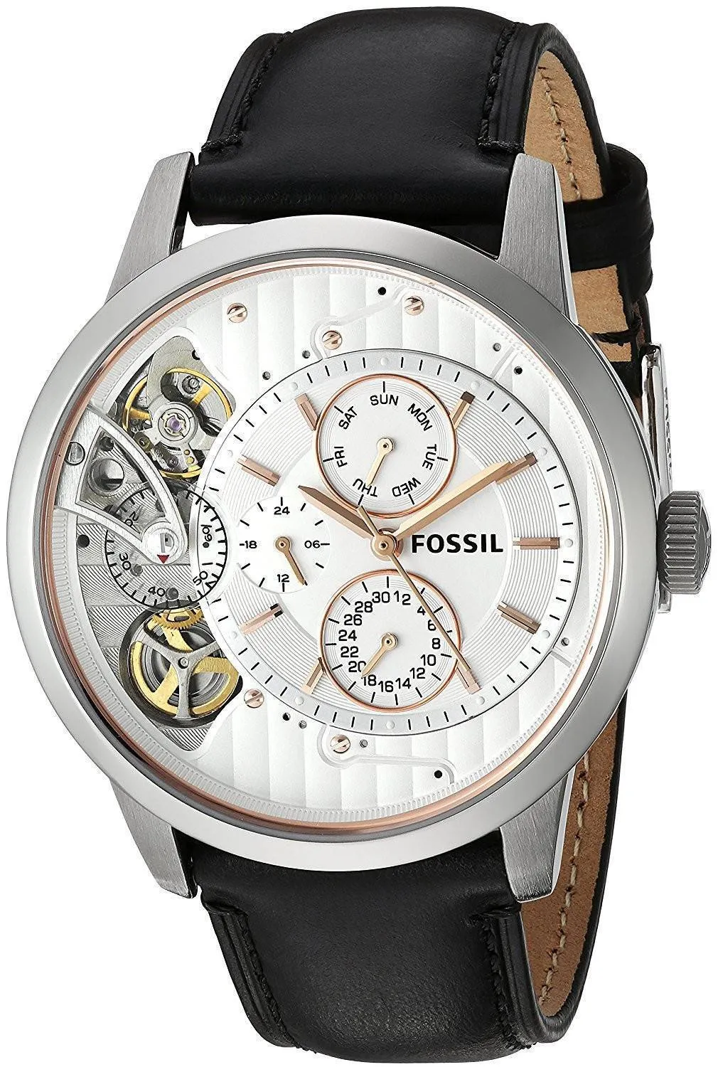 Citadin fossiles Twist multifonction Quartz analogique ME1164 montre homme