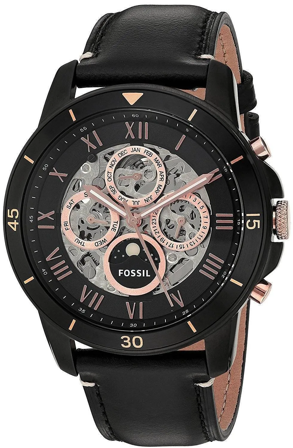 Accorder des fossiles montre Sport automatique soleil & Moon ME3138 masculin