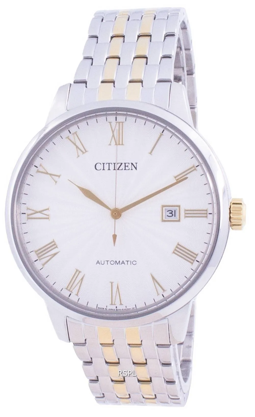 Montre Citizen Silver Dial Automatic NJ0084-59A pour homme fabriquée au Japon