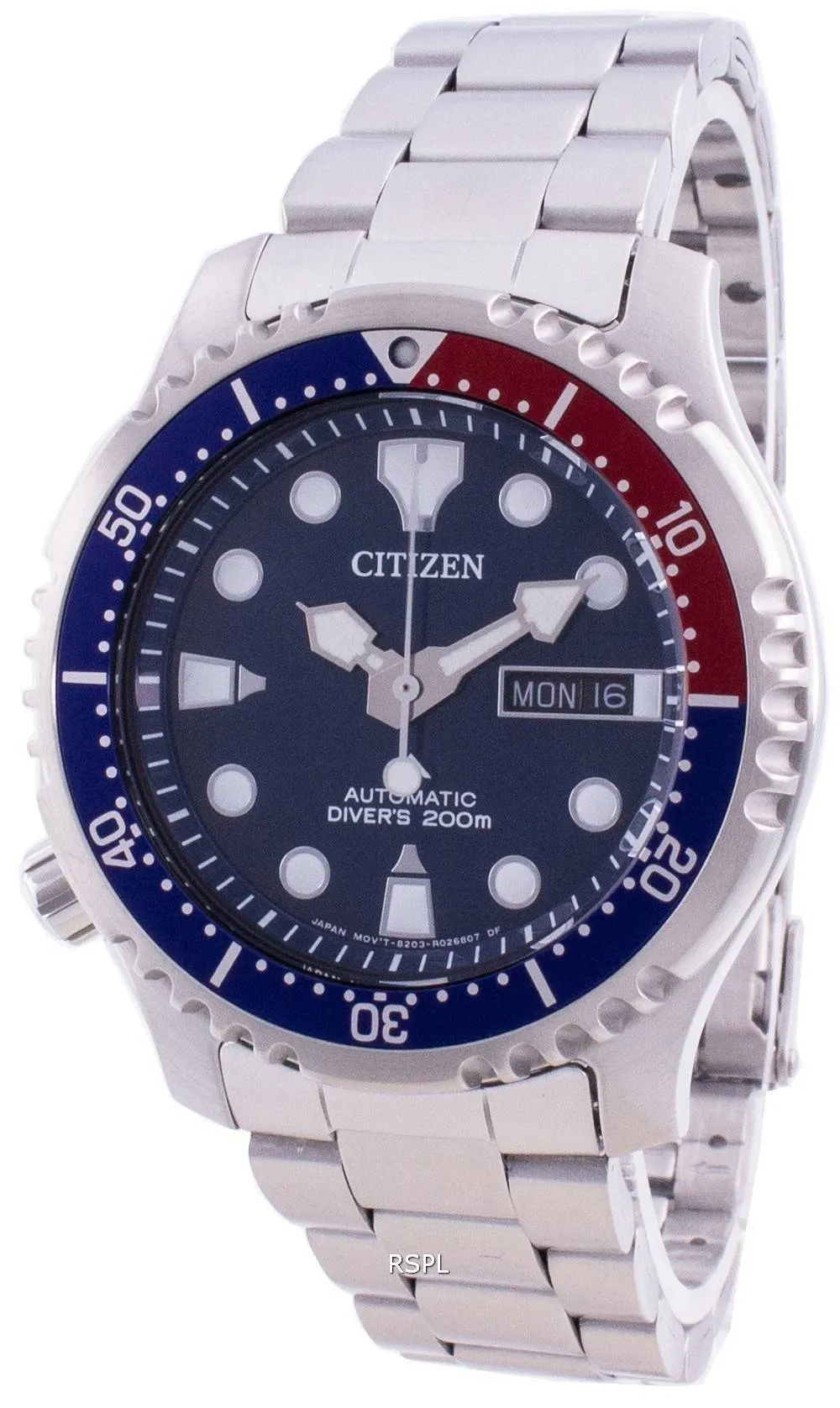 Montre Citizen Promaster Diver à cadran bleu automatique NY0086-83L 200M pour homme