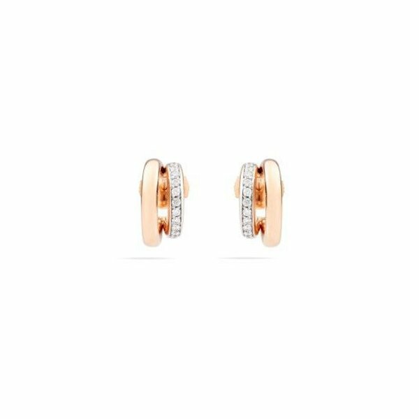 Achat Boucles d'oreilles Pomellato Iconica en or rose et diamants