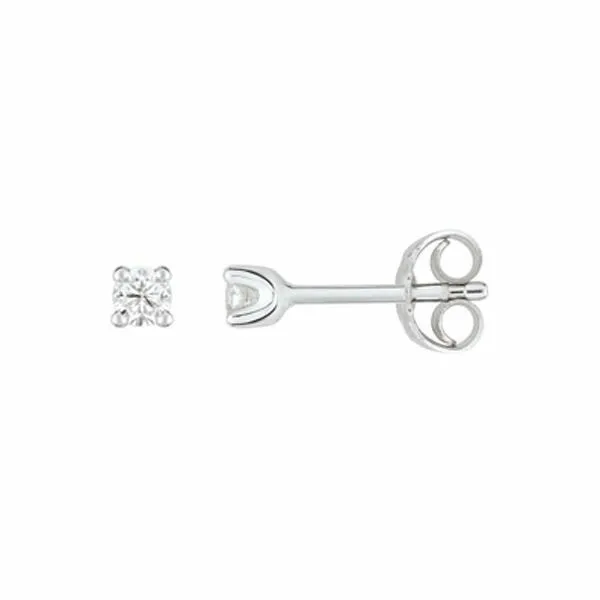 Achat Boucles d'oreilles en or blanc et diamants 0.15ct