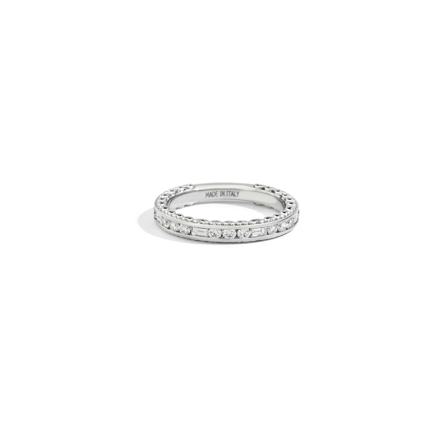 Achat Bague Recarlo Anniversary en or blanc et diamants, taille 53