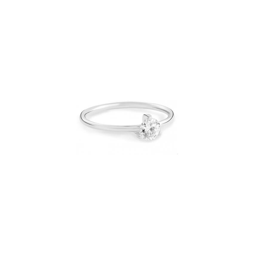 Achat Bague de fiançaille Ginette NY MARIA en or blanc et diamant
