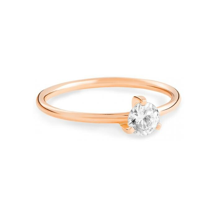 Achat Bague de fiançaille Ginette NY MARIA en or rose et diamant