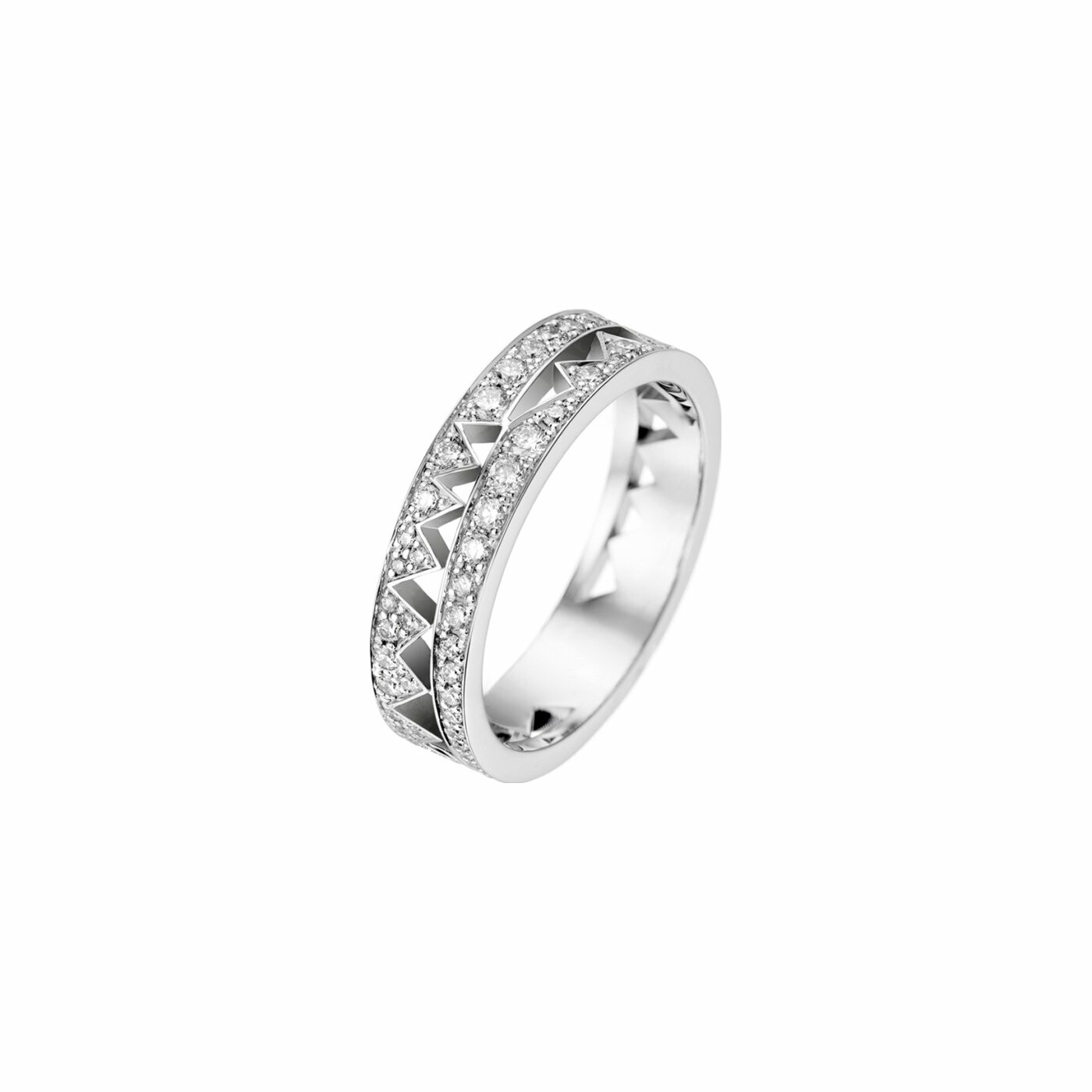Achat Bague Akillis bandeau Capture Me en or blanc pavée de diamants
