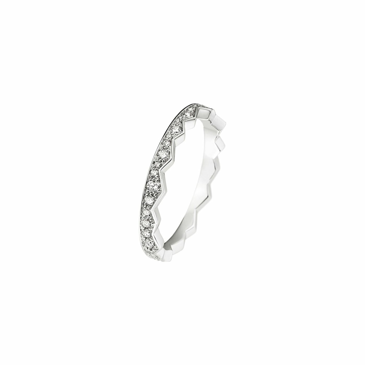 Achat Bague Akillis Capture Light en or blanc pavée de diamants
