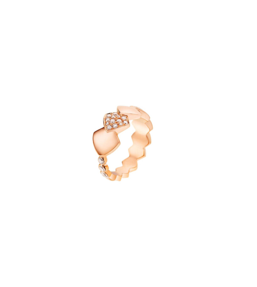 Achat Bague Akillis Python en or rose et diamants