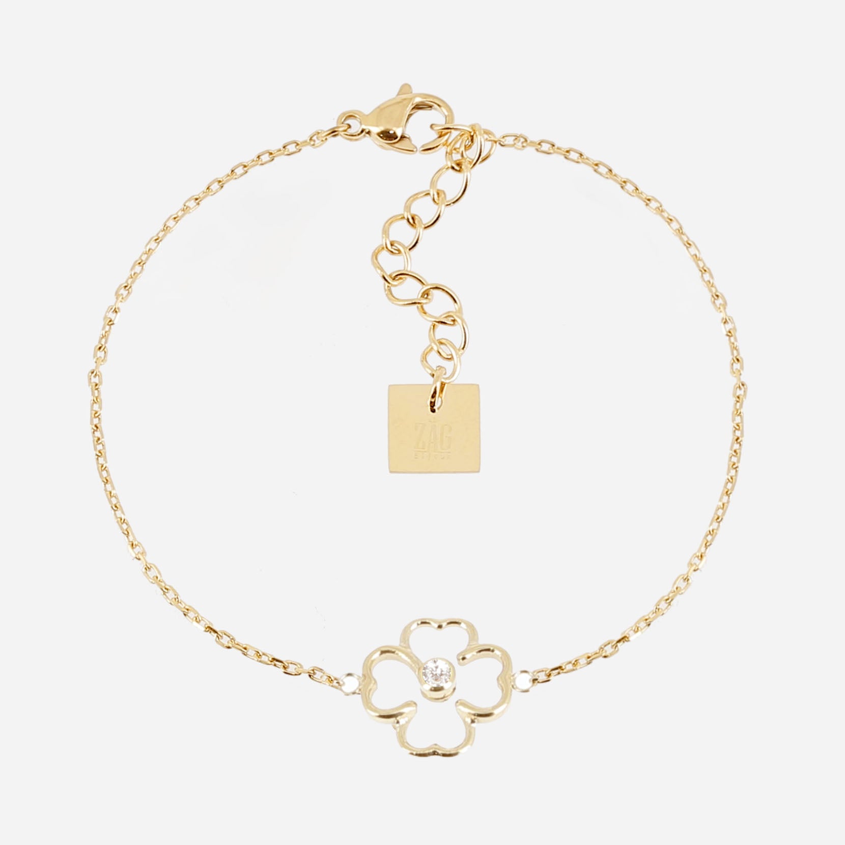 Adone - Acier Doré - Bracelet - Zag Bijoux