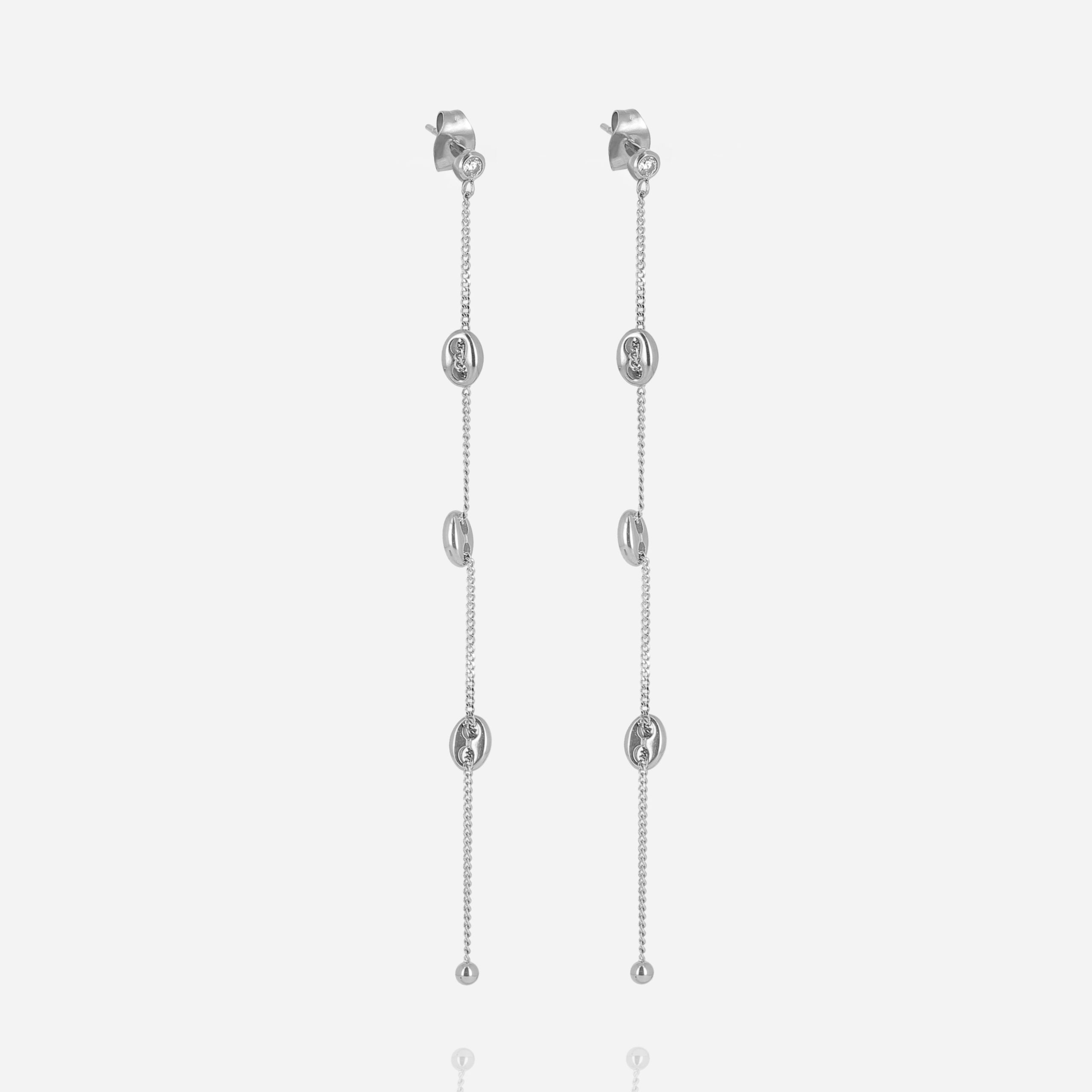 Santino - Acier - Boucles d'Oreilles - Zag Bijoux