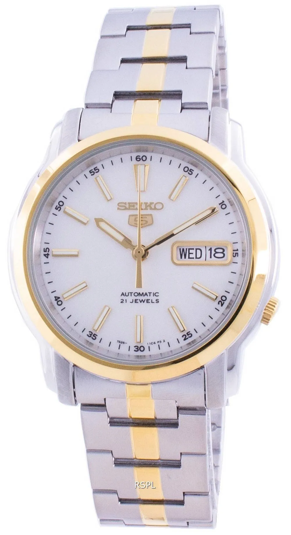 HORSMontre Homme Seiko 5 Automatique Cadran Blanc SNKL84 SNKL84K1 SNKL84K