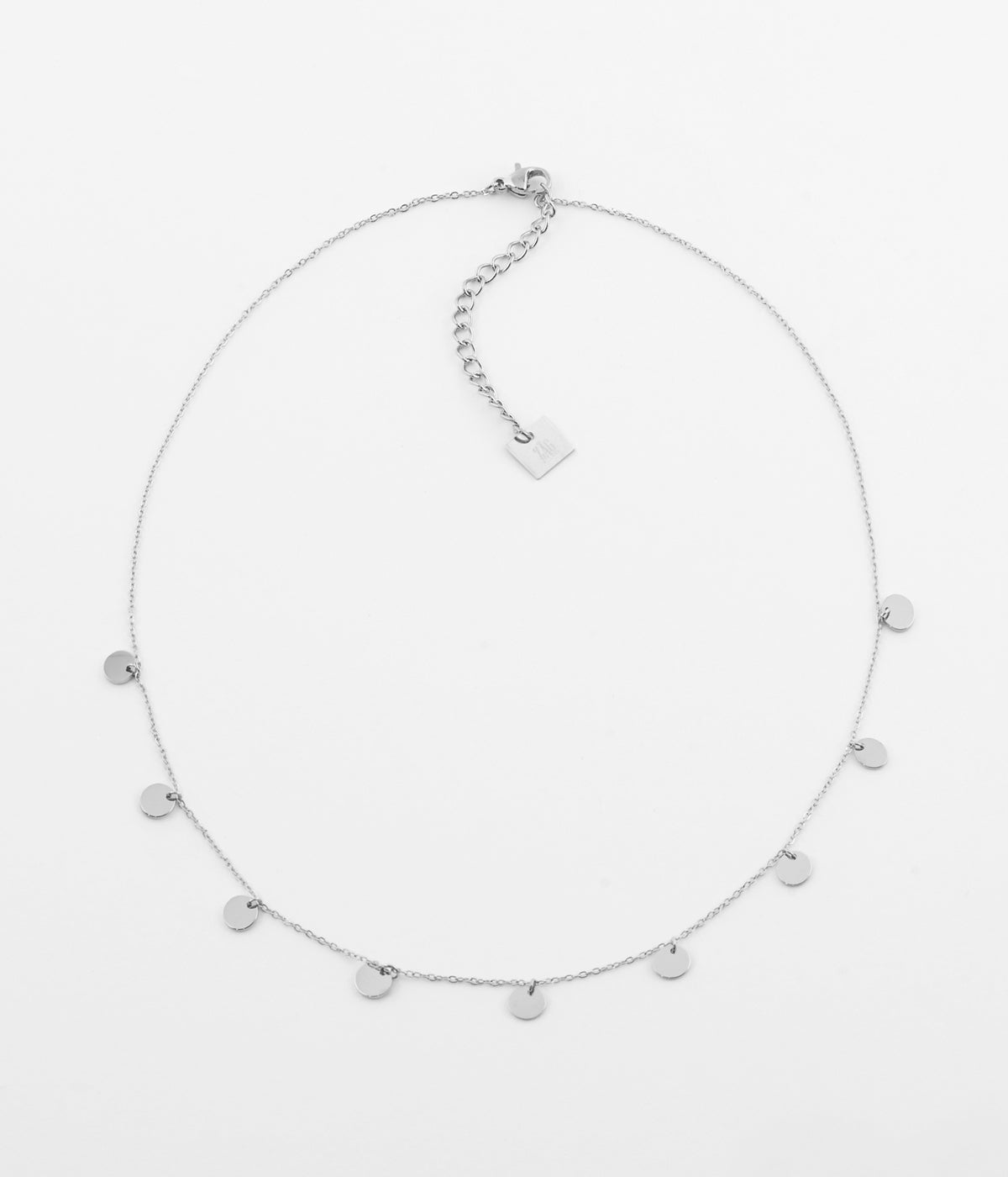 Confettis- Acier - Collier Court - Zag Bijoux