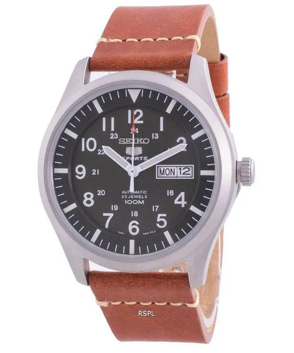 HORSMontre pour homme Seiko 5 Sports Military Automatic SNZG09K1-var-LS21 100M